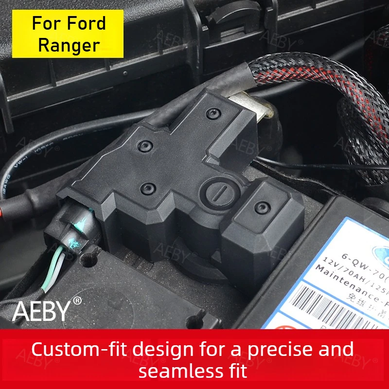 

For Ford Ranger 2022-2026 Battery terminal cover negative rust and anti-corrosion,Waterproof terminal cover,Car protection