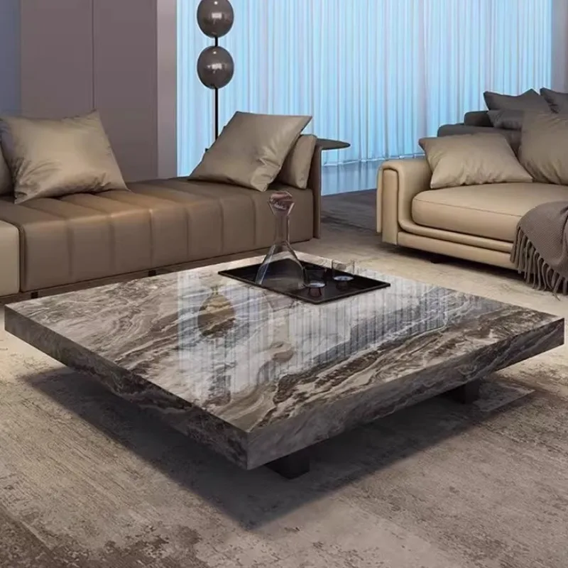 & Minimalist Unusual Square Coffee Table Display Aesthetic Organizer Coffee Table Storage Living Room Salontafel Home Furniture