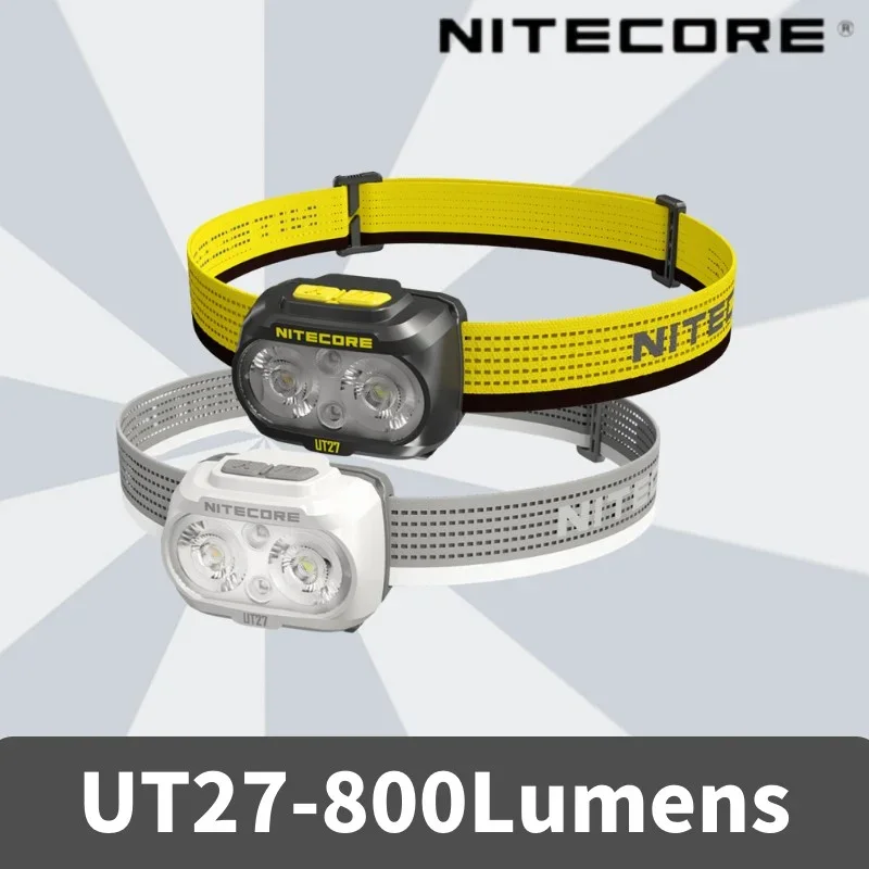 Latarka czołowa NITECORE UT27 MCT, ładowalna, 800 lumenów — zdjęcie produktu 2