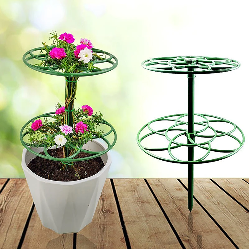 New1Pc Plastic Stackable Bonsai Climbing Frame Plant Cage Frame Plant Support Stand Climbing Vine Rack Gardening Supplies