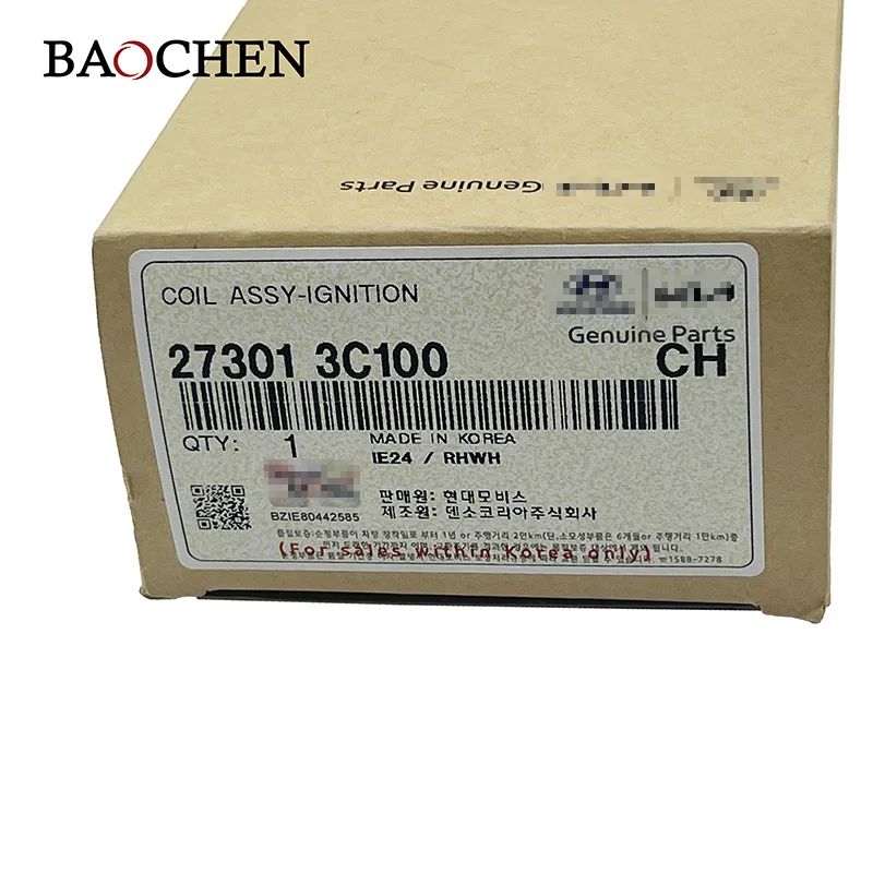 High-Temperature Resistant Ignition Coil 27301-3C100 Compatible with Hyundai Santa Fe Genesis Azera Kia Optima Sorento 3.8L 2.4L