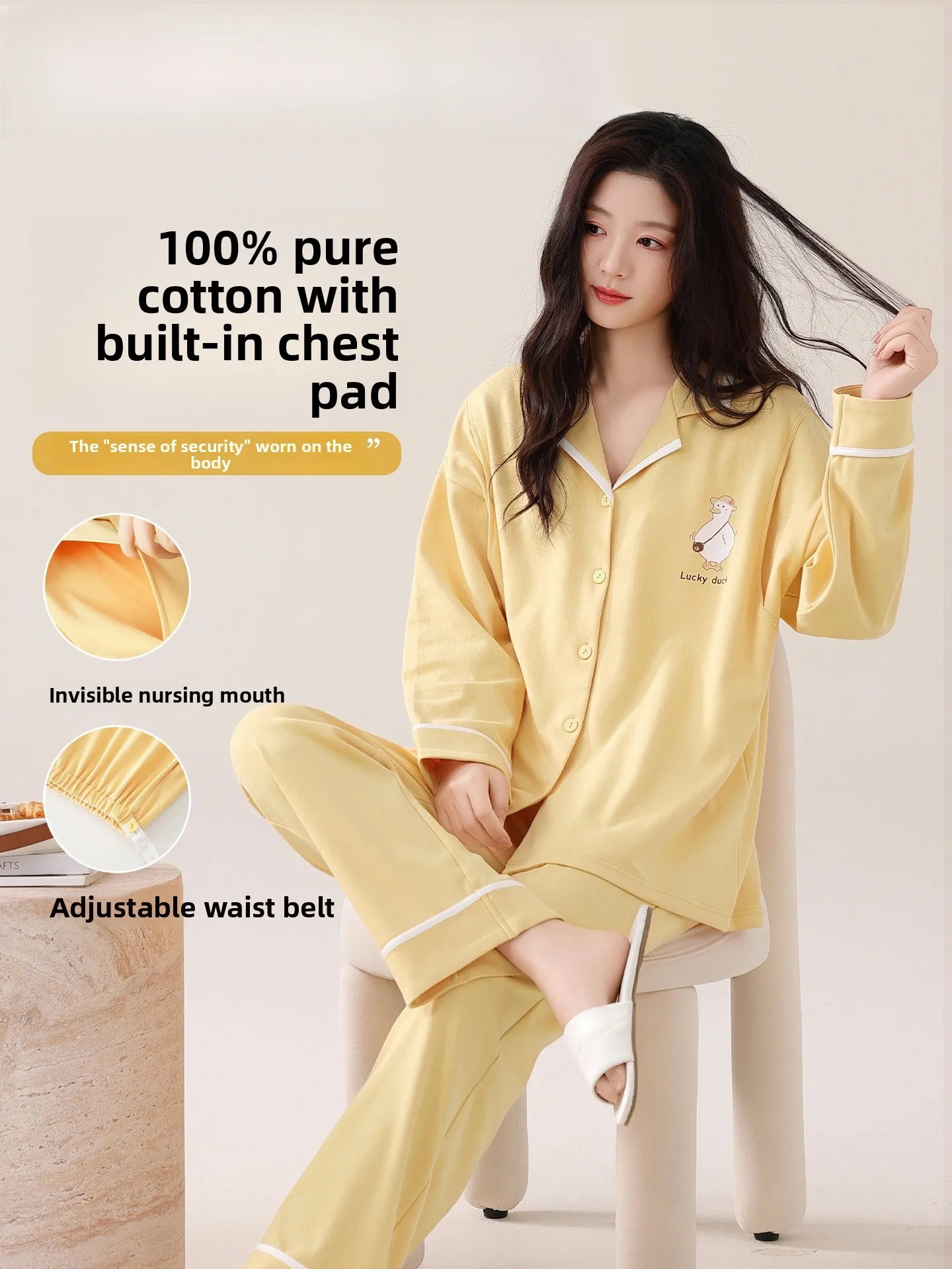 pure-cotton-spwear-set-for-women-spring-new-arrival-breathable-sweat-absorbent-home-clothes-materni-nursing-kimono-sle