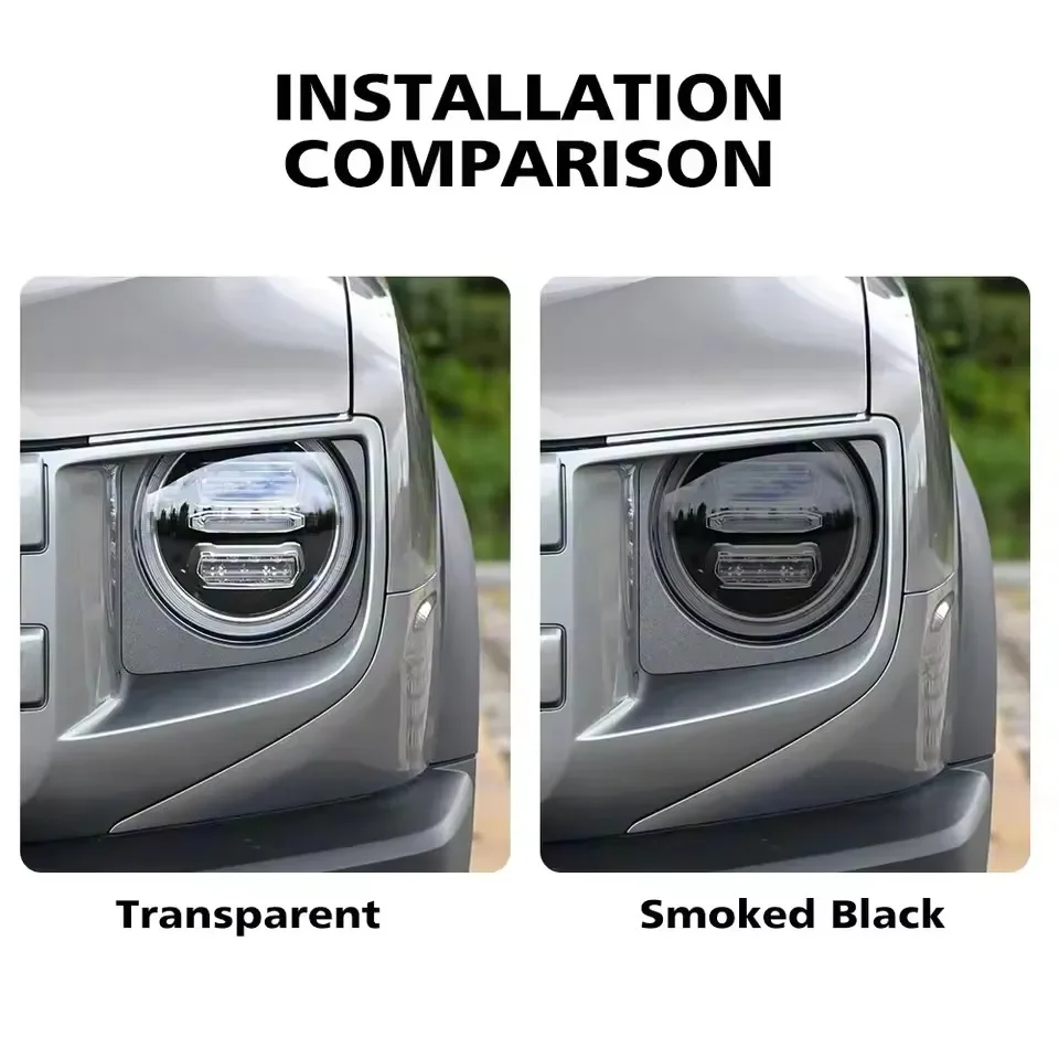 Premium TPU PPF For Haval Dargo 2021-2026 High-Gloss Smoke Black Pre-Cut Headlight Cover Anti-Scratch Protective Vinyl Wrap Kit