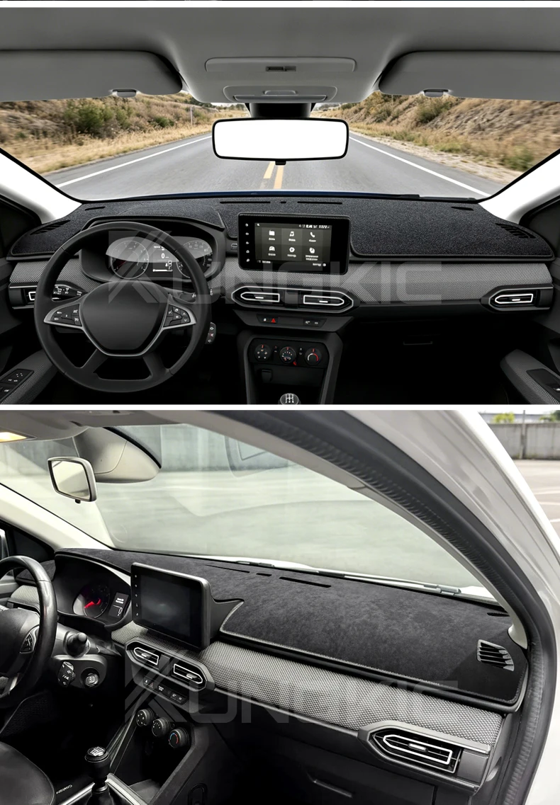 Für Dacia Sandero 3/Sandero Stepway III 2021 2022 2023 2024 2025 2026 Dacia Jogger Sommer-Armaturenbrettmatte, Lichtschutzmatte – Detail 8