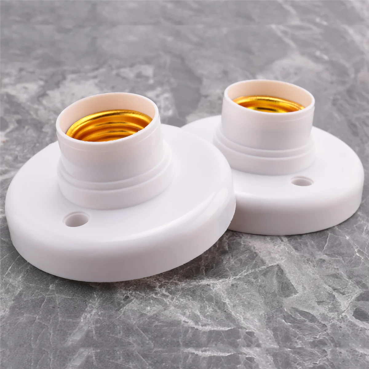 

HOT!10Pcs E27 Plastic Screw Lamp Holder Round Lamp Holder Bulb Socket Holder Adapter