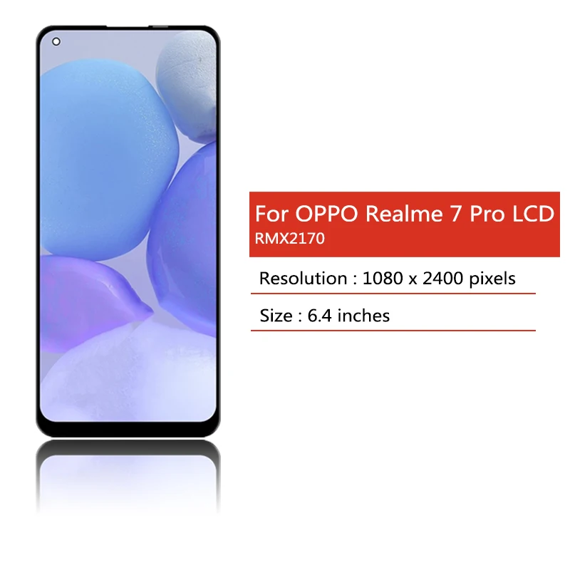 100% Tested For Oppo Realme 7 Pro LCD RMX2170 Display Touch Screen Digitizer Assembly for Realme7 Pro 7Pro LCD Replacement Parts