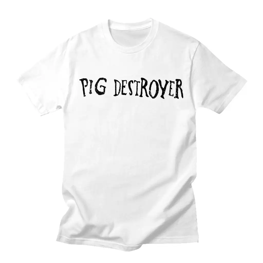 Top Summer Pig Destroyer Band Graphic Cotton T-shirt Unisex Summer Short Sleeve Fashion Brand Tee Luxury Casual Vintage Tees