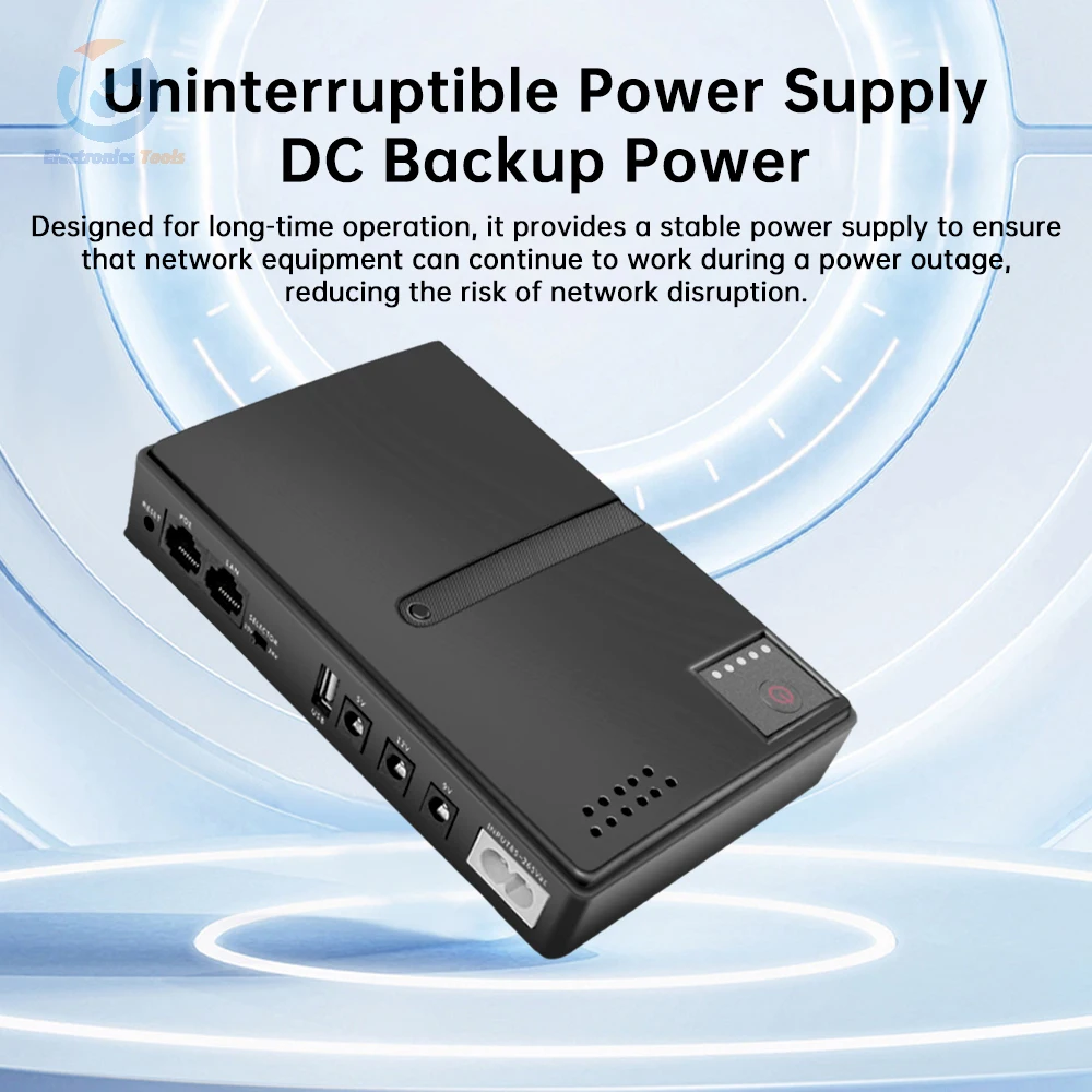 1018L Uninterruptible Power Supply EU DC Backup Power Supply UPS Power Router Optical Cat Built-in Adapter 5V9V12V/15V/24V