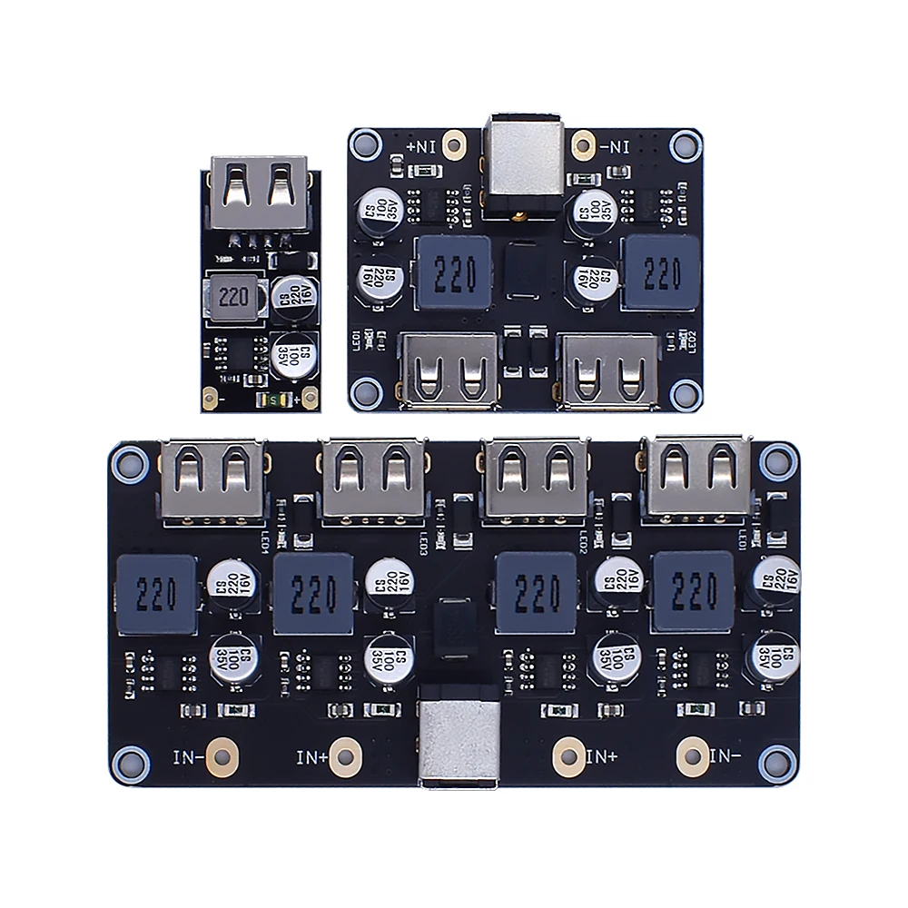 DC-DC Buck Converter Charging Step Down Module USB QC3.0 QC2.0 6-32V 9V 12V 24V to Fast Quick Charger Circuit Board 3V 5V 12V