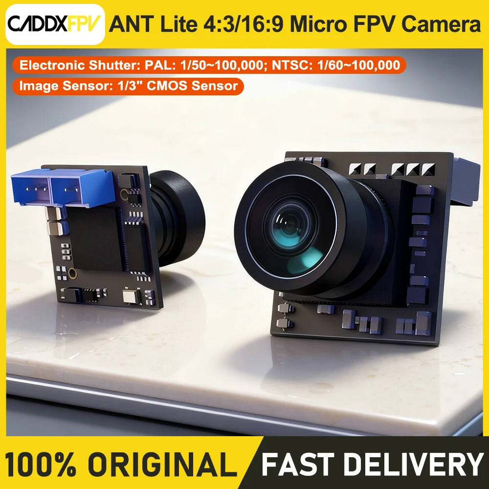 CADDX ANT Lite 4:3 FPVCycle Edition 1200TVL FOV165 Global WDR PAL/NTSC Switchable Micro FPV Camera for FPV Racing Tinywhoop - image 1 of 6