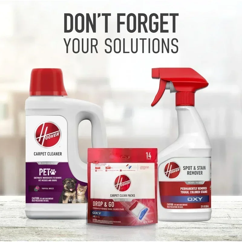 D2BHoovvers PowerScrub Elite Pet Upright Carpet Cleaner Shampooer,Lightweight Machine,with Storage Mat,FH50250B