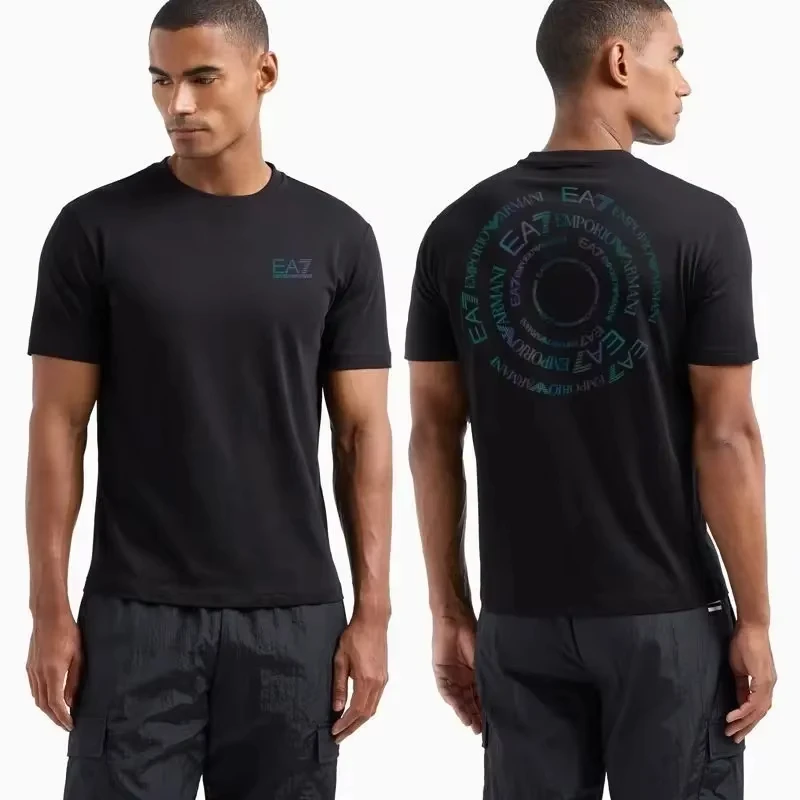 

Summer New Short Sleeve T-shirt Men's Thin Cotton Half Sleeve Slim Round Neck Clothes Casual All Matching T-shirt