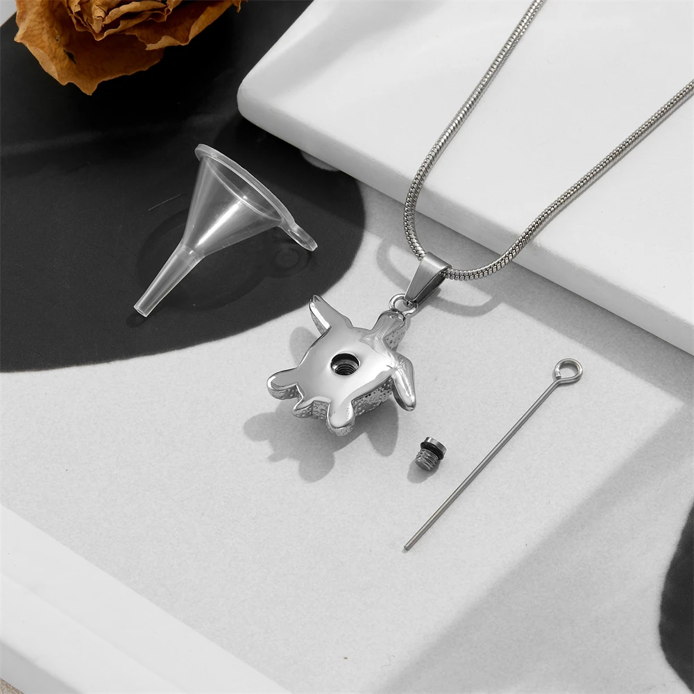 Cremation Jewelry for Ashes for Human Keepsake Stainless Steel Memorial Pendant Cremation Urn Necklace for Human Ashes