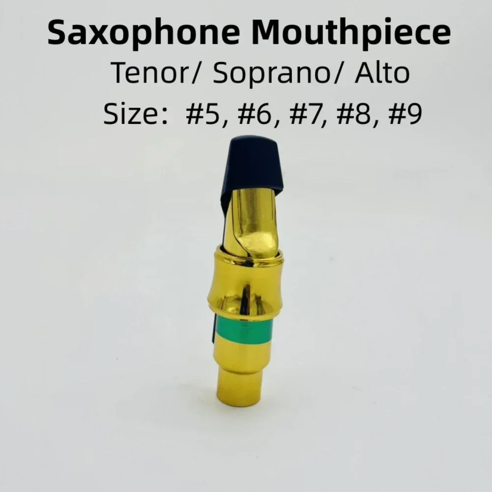 High Quality Sax Mouthpiece Professional Tenor Soprano Alto Saxophone Metal Mouthpiece  Accessories Size 56789