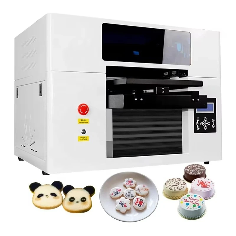 Convenient Food Pattern Printing Machine Replaceable Ink Cartridge For Bakery Continuous Cake Decoration Production