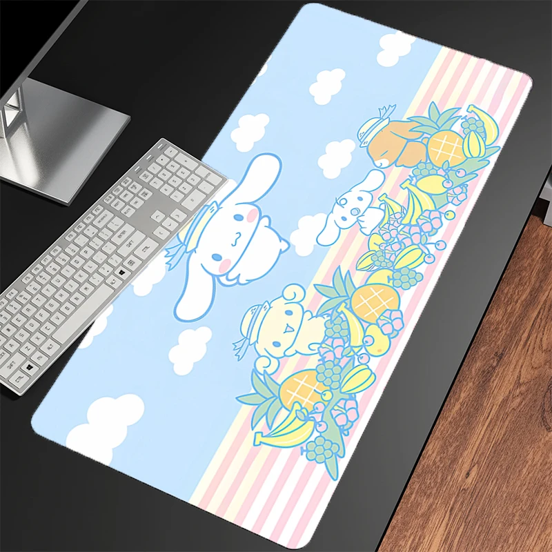 Gaming Muismat Cinnamoroll Voor Beste Cadeau Grote Computer Muismat Bureaumat PC Anime Tapijt Toetsenbord Gamer Accessoires Tafelmat