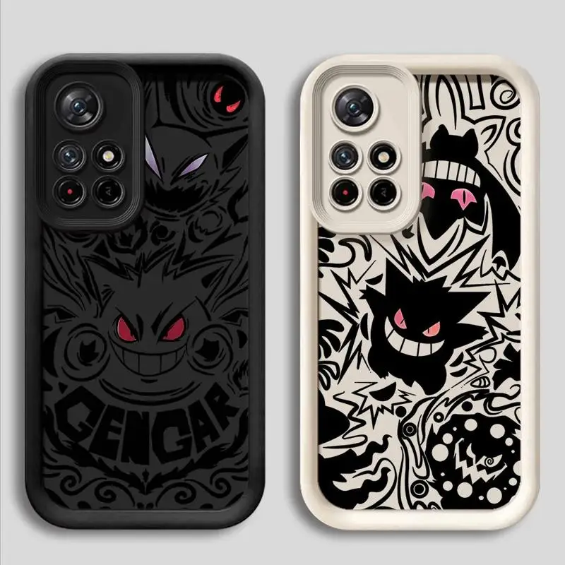 Handy hülle für Xiaomi Redmi Note 10 11 12 13 Pro plus 11s 12s 11pro 10pro 12pro Silikon Soft Anime Pokemons Gengar Cover