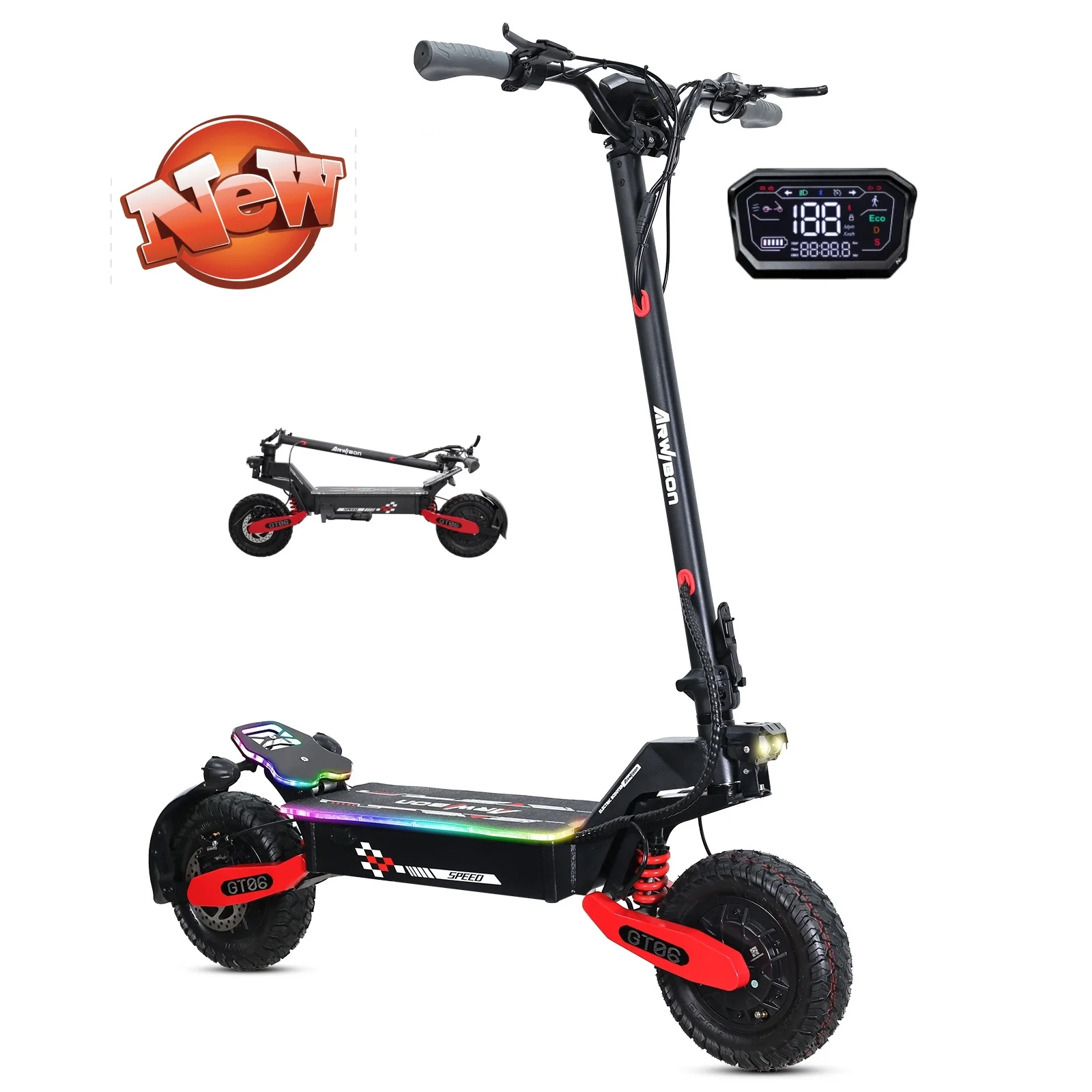 Adults Electric Scooter 11inch Off Road 2400w 1200w Dual Motor Cheaper Foldable High Speed Climbing In Stock EU USA Warehouse