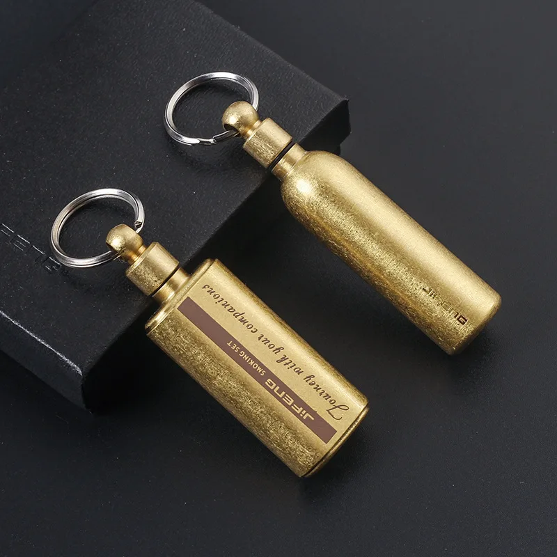 

Mini Brass Lighter Oil Bottle 8 Ml Outdoor Portable Small Oil Bottle Lighter Kerosene Bottle