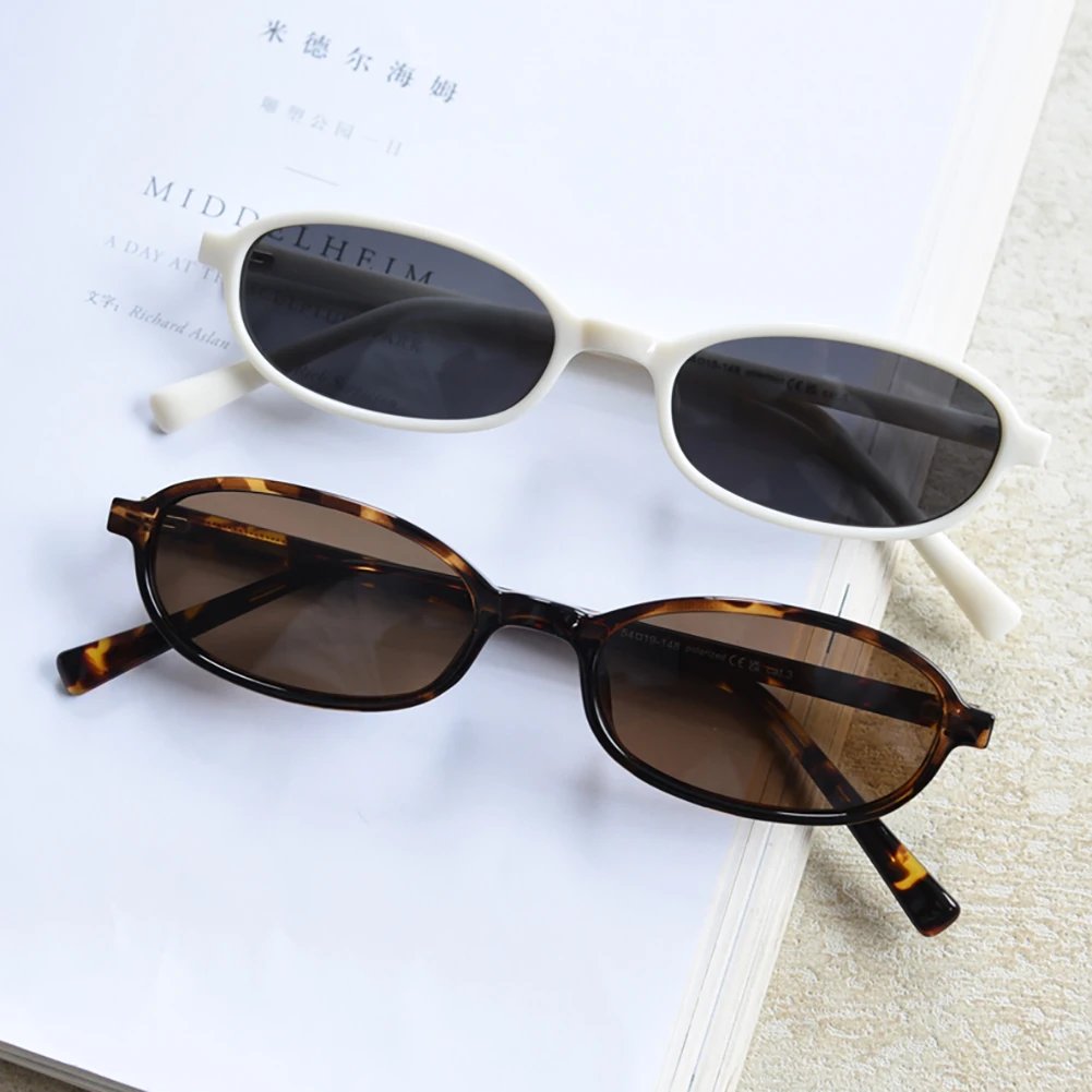 Swanwick small frame sunglasses retro women TR90 Korean style polarized sun glasses oval men unisex brown grey leopard UV400