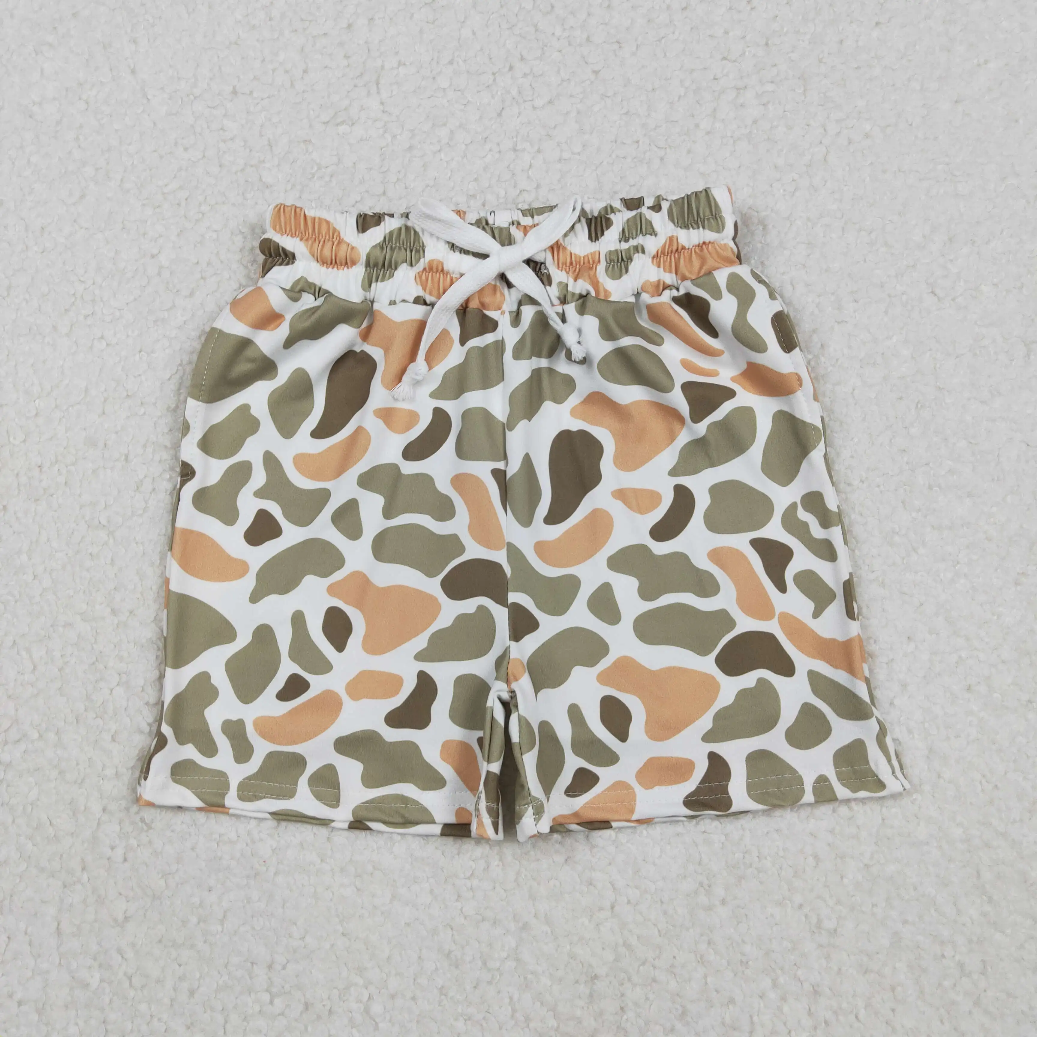 

Baby Boys Camo Shorts Green Orange Southern Style Summer Bottoms for Kids Yellow Green Camo Print Boys' Summer Shorts