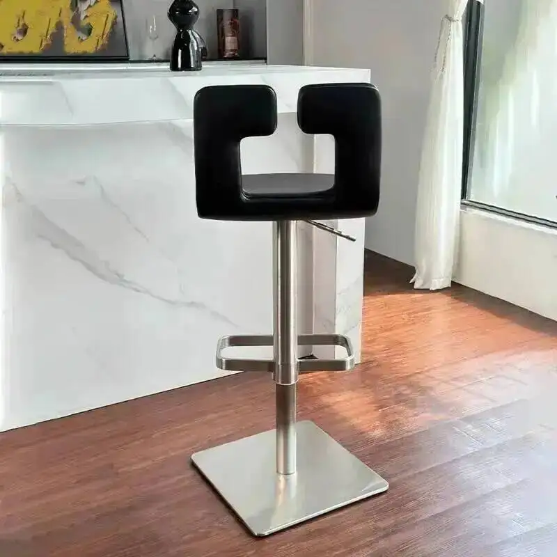 Trendy Modern Minimalistic Bar Adjustable Chair Nordic Height Beauty Bar Chair Ergonomic Design Cadeira Living Room Furniture