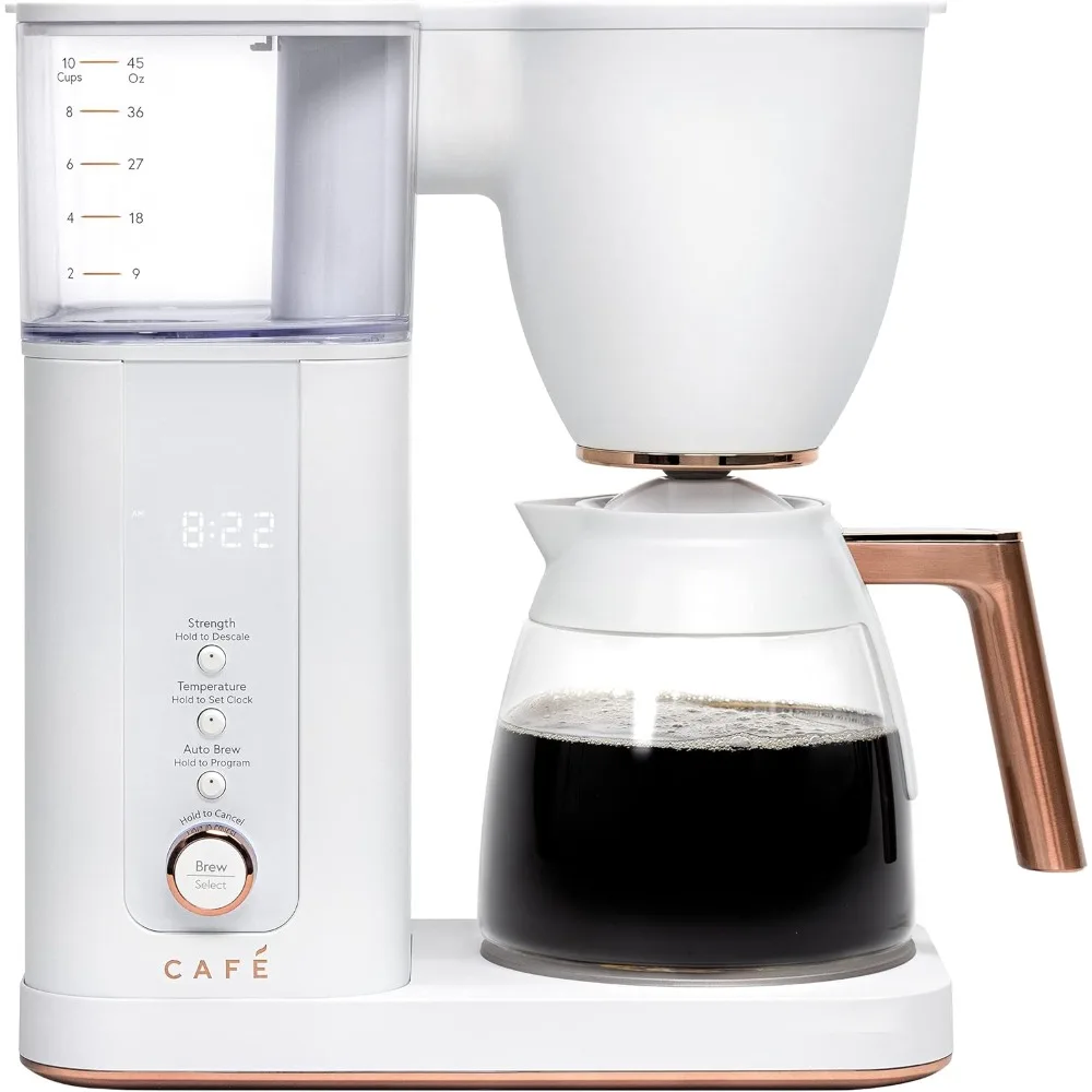 Drip Coffee Maker | 10-Cup Glass Carafe  WiFi Enabled Voice-to-Brew Technology