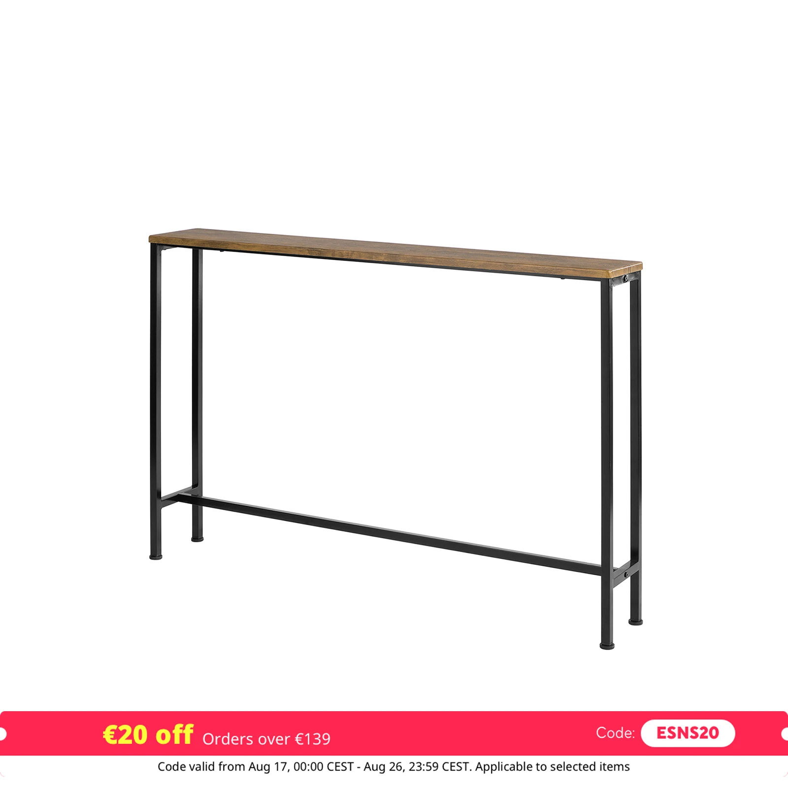 SoBuy FSB19-XL-N Vintage Konsolentisch Metall Flurtisch Dekotisch Sideboard Beistelltisch BHT ca: 120x80x20cm
