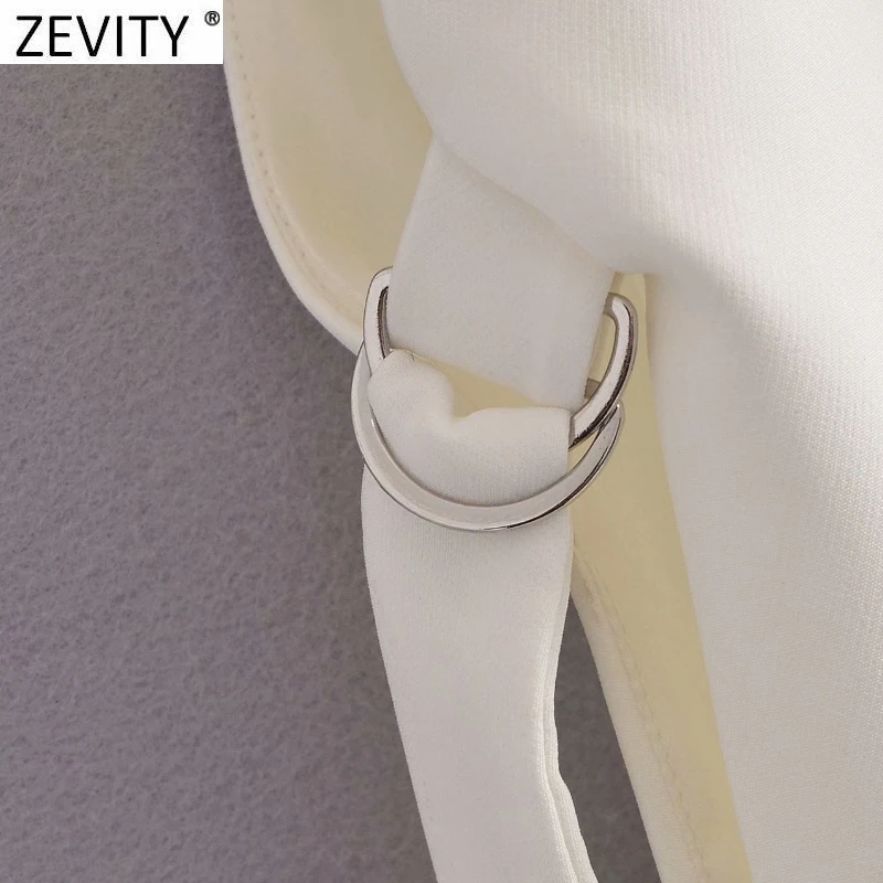 Zevity, moda para mujer, Color blanco y negro, chaleco con abertura lateral, chaqueta de oficina para mujer, traje informal, chaleco, prendas de