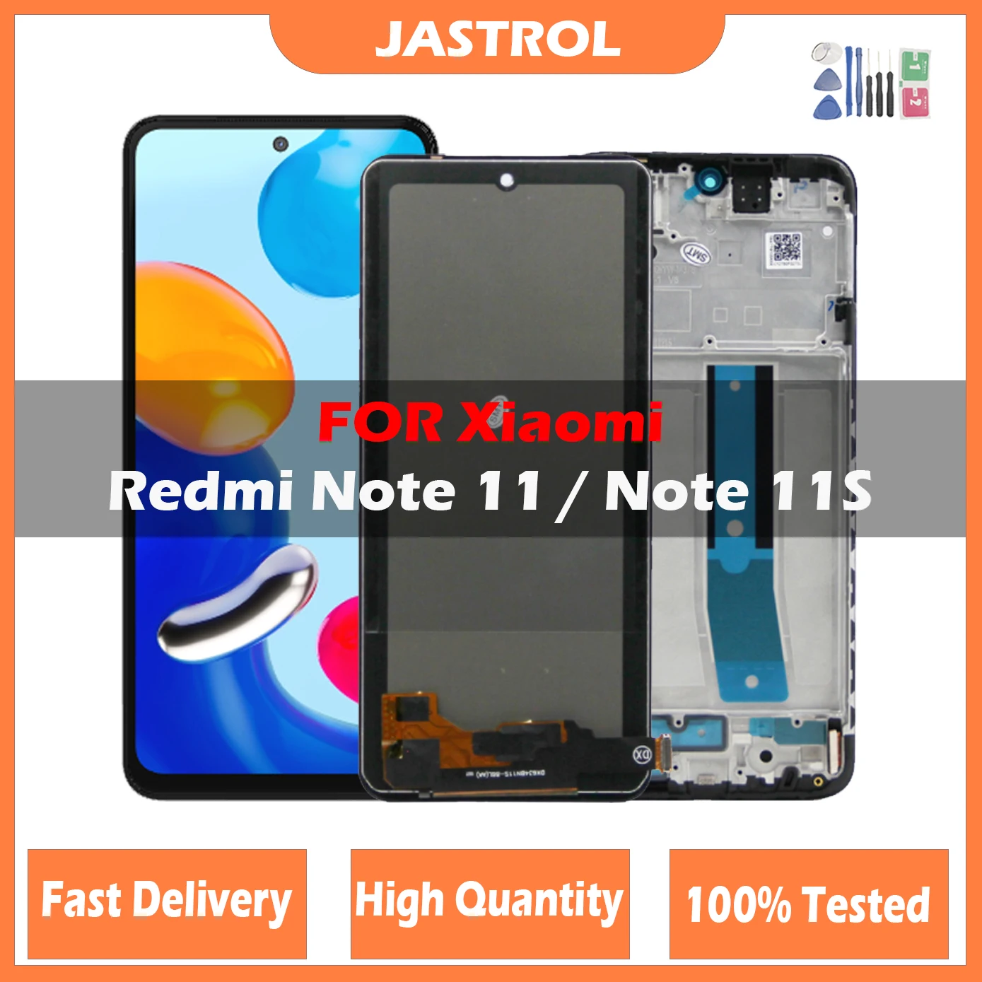 Amoled Lcd For Xiaomi Redmi Note 11 Display Touch Screen Digitizer Panel Assembly For Redmi Note 11S LCD 2201117TG 2201117SG