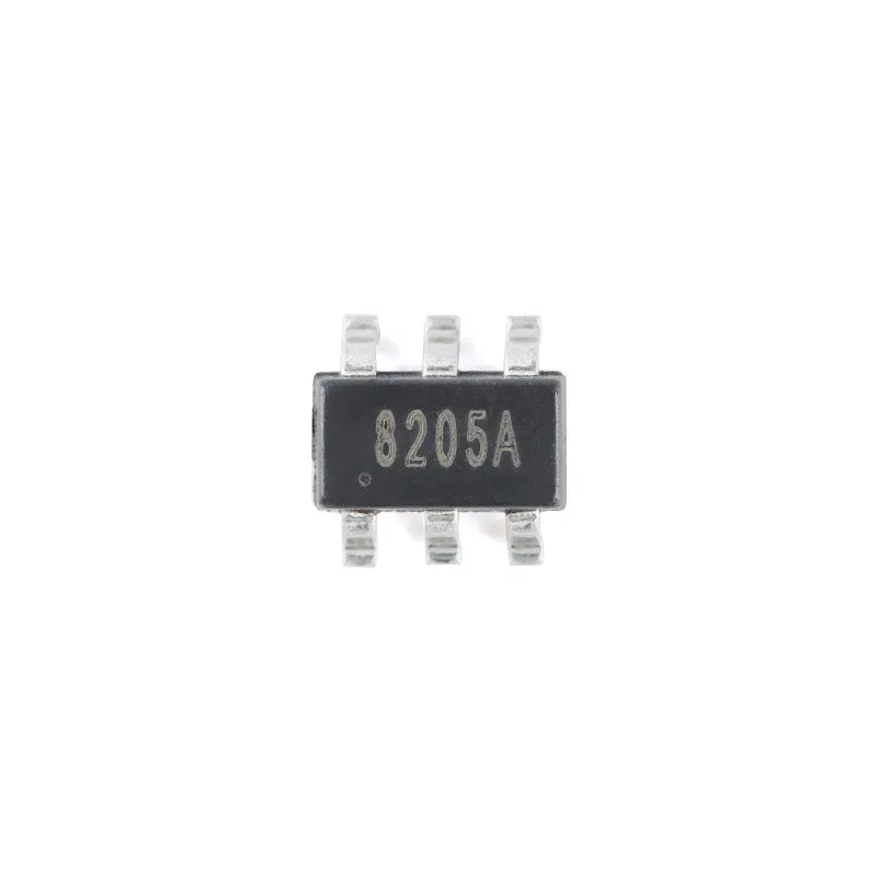 100pcs/10pcs 8205A 8205 SOT-23-6 20V/5A Dual N-channel MOS Chip New Original SMD IC