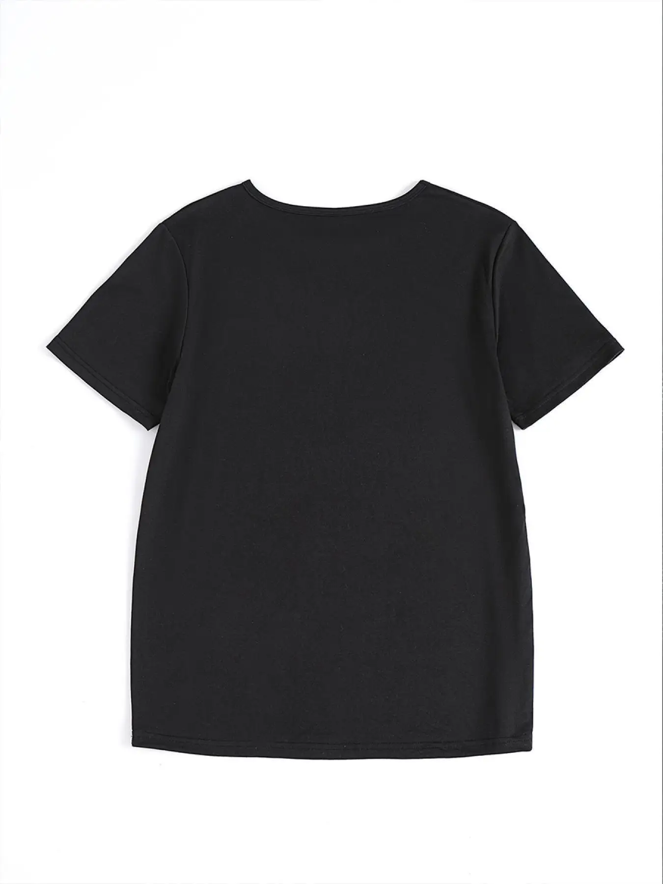 T-shirt casual da donna a maniche corte con design a cuore con cuciture - Girocollo, elastica e leggera, perfetta per la primavera/estate