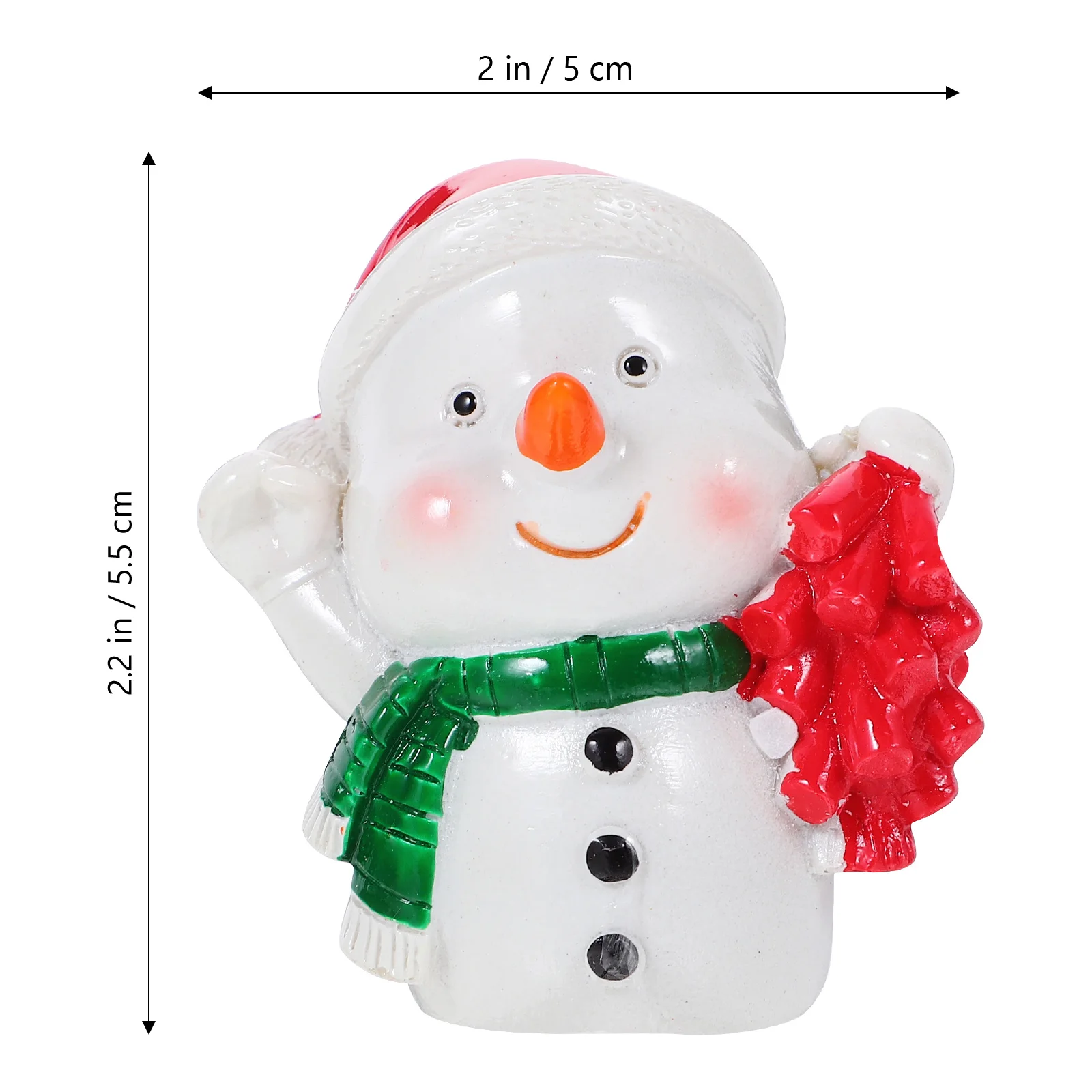 

Exquisite Snowman Statue Christmas Resin Craft Decor for Indoor Outdoor Spaces Garden Home Office Mall Xmas Themed Portable