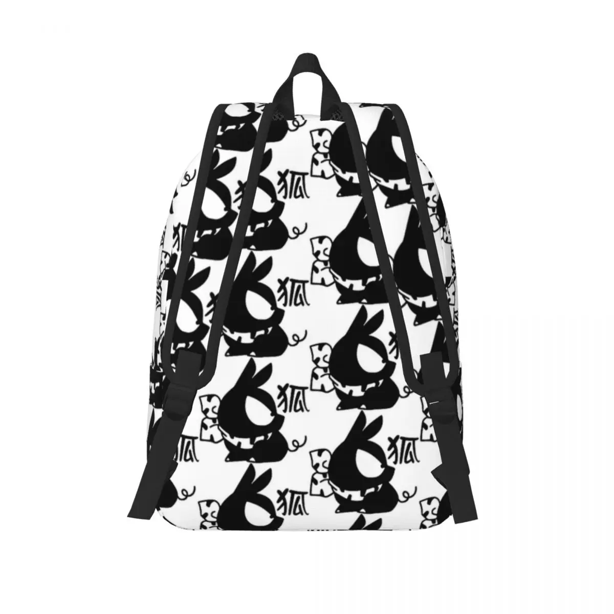 P-Chan Pig Kanji Ranma Zaino per uomo Donna Studente di moda Zaino da lavoro Anime Manga Borse di tela per laptop con tasca