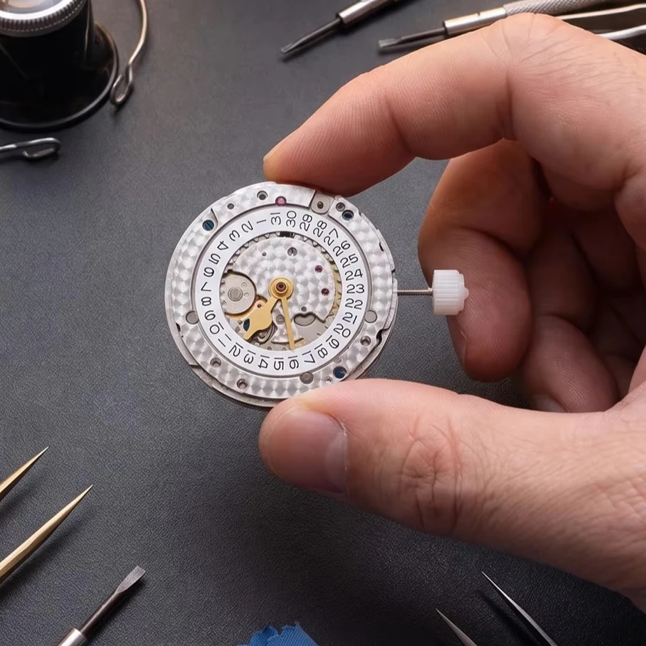 Shanghai GMT 3285 Automatic Mechanical Movement Date At 3:00 Modification Replace Movement 3285 31 Jewels