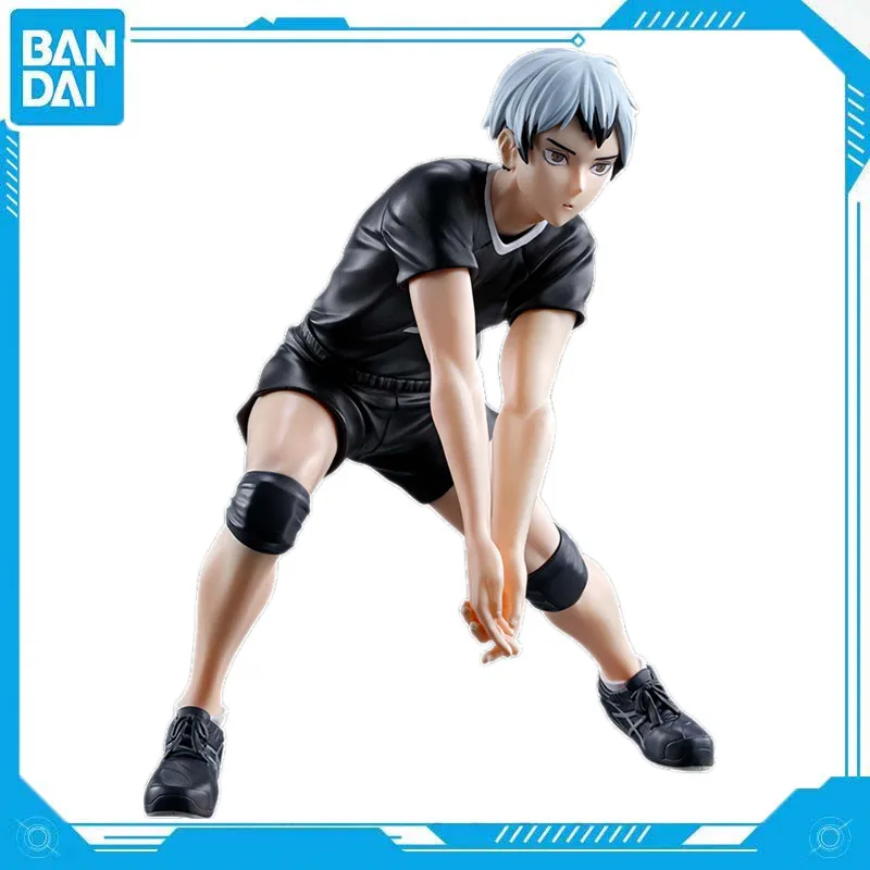 Bandai Genuine Anime Volleyball Boy Volleyball Team Captain Kitano Shinsuke Figure Model 13Cm PVC Toy Gift Doll Collectibles