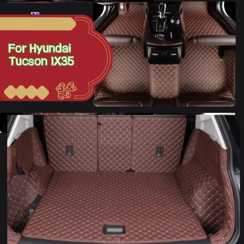

Для Hyundai Tucson IX35 2004-2008 2009-2014 2015-2018 2023 коврик в багажник автомобиля коврики для ног подушечки ковер аксессуары для интерьера