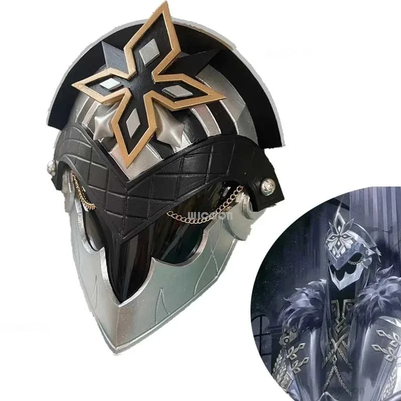 Fatui капитан косплей костюм Il Capitano парик наряд Genshin Impact ботинки аниме маска стиль Хэллоуин вечерние костюм для ролевых игр