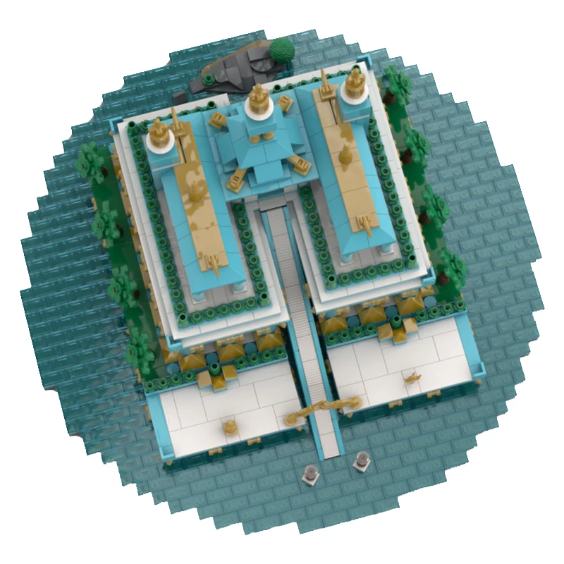 2674 pièces – Modèle populaire de Cathédrale et Temple du Lac MOC – Blocs de construction modulaires personnalisables – Technologie DIY pour enfants – Jouet d'assemblage pour garçons – Cadeau