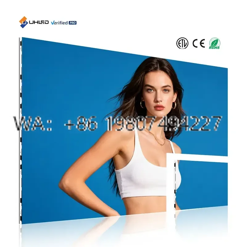 for UHLED P0.9 Indoor COB LED Screen 4K Video Wall 7680Hz Refresh Rate Common Cathode Energy Saving for Church Worship Center