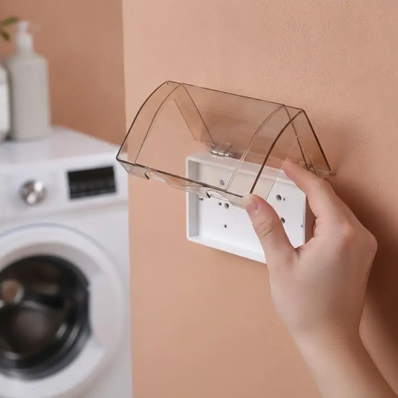 1Pcs Dual 86 Type Waterproof Outlet Stylish Modern Design Easy Install For Electrical Switches Sockets Baby Proofing