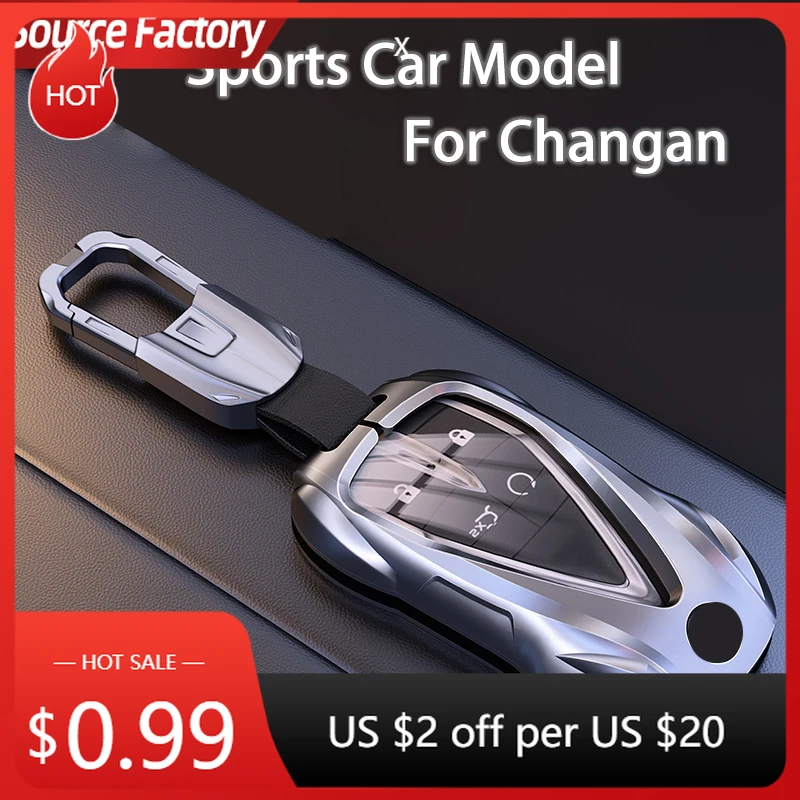 

Car Stickers Sports Car Model For Changan Eado Unit CS35plus CS55 Plus CS75plus Smart Remote Car Key Case Cover Holder Keyc