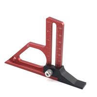 Adjustable 0-60mm Table Saw Depth Gauge Aluminum Alloy MetricandInch Scale Setting Blade Router Bits Bench