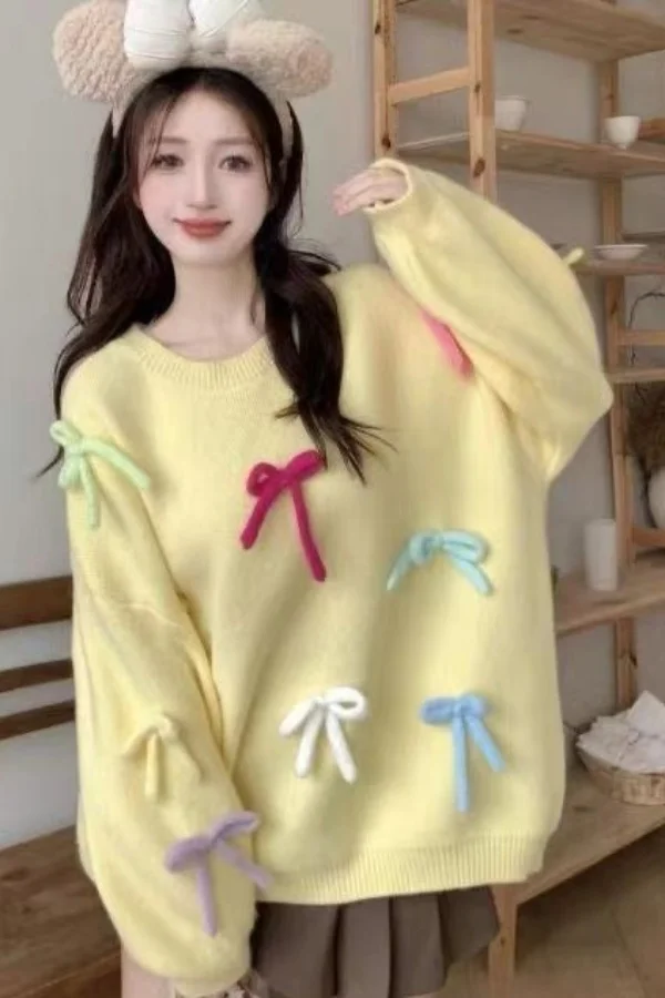 

Sweaters Jumpers Pullovers Woman Y2K Knitted Beautiful Embossed Pattern Winter Traditional Classic Heritage Style Button Front