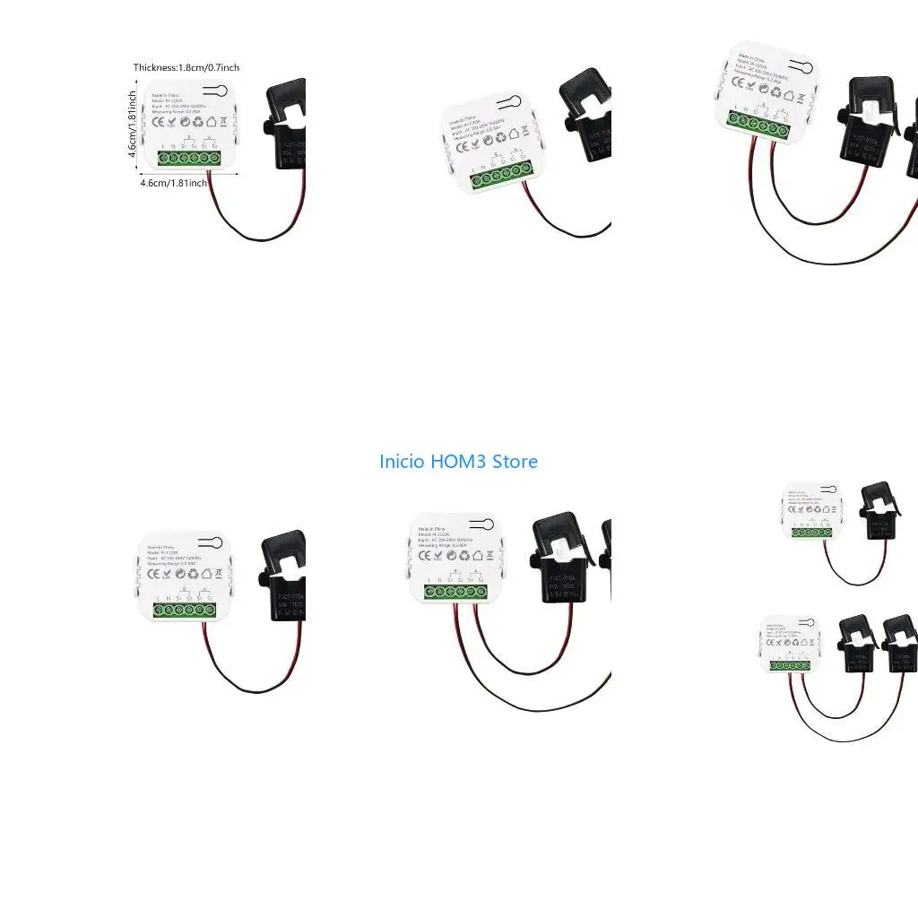 A5YD Intelligent Home Energy Monitors WiFi Energy Clamps Bidirectional Meter Enduring