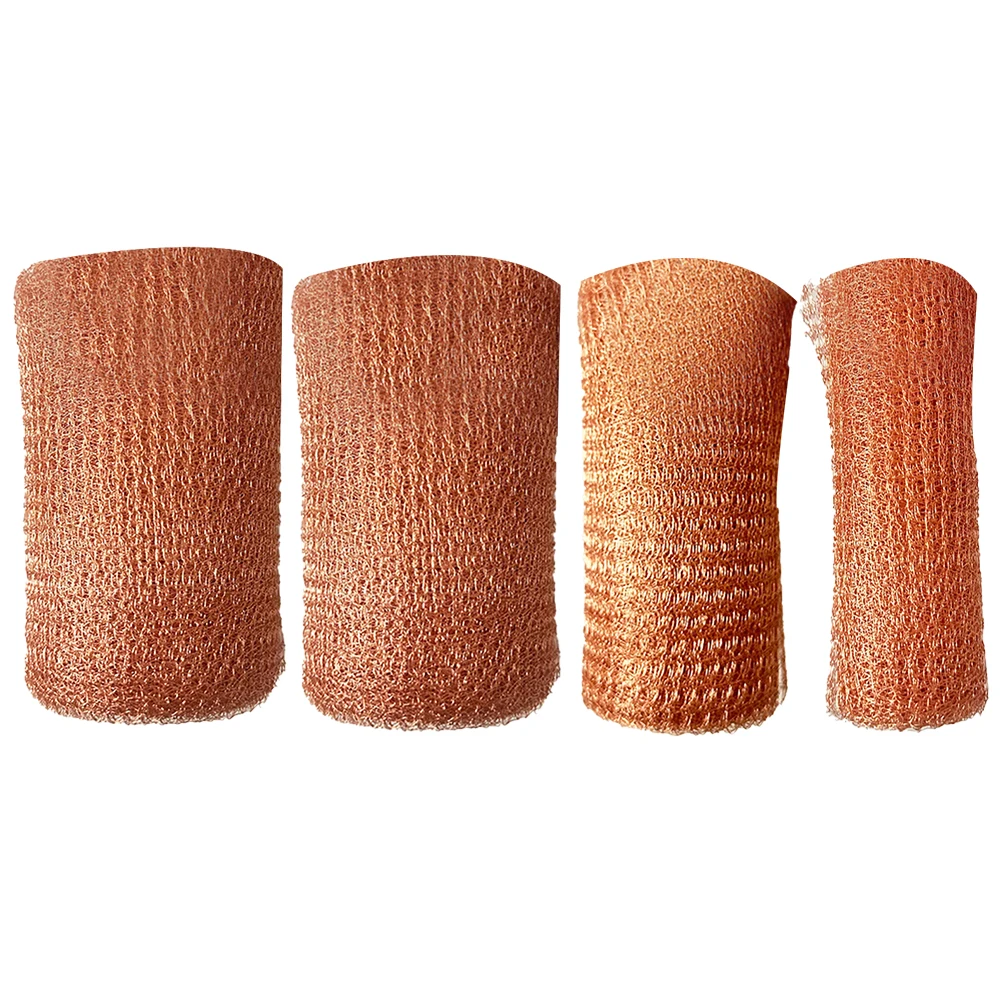 Copper Wool Double-Layer Cuttable Pure Copper Mesh Screen Roll Slug Barrier Multi-purpose Anti Mouse Snail Fence Netting Hole