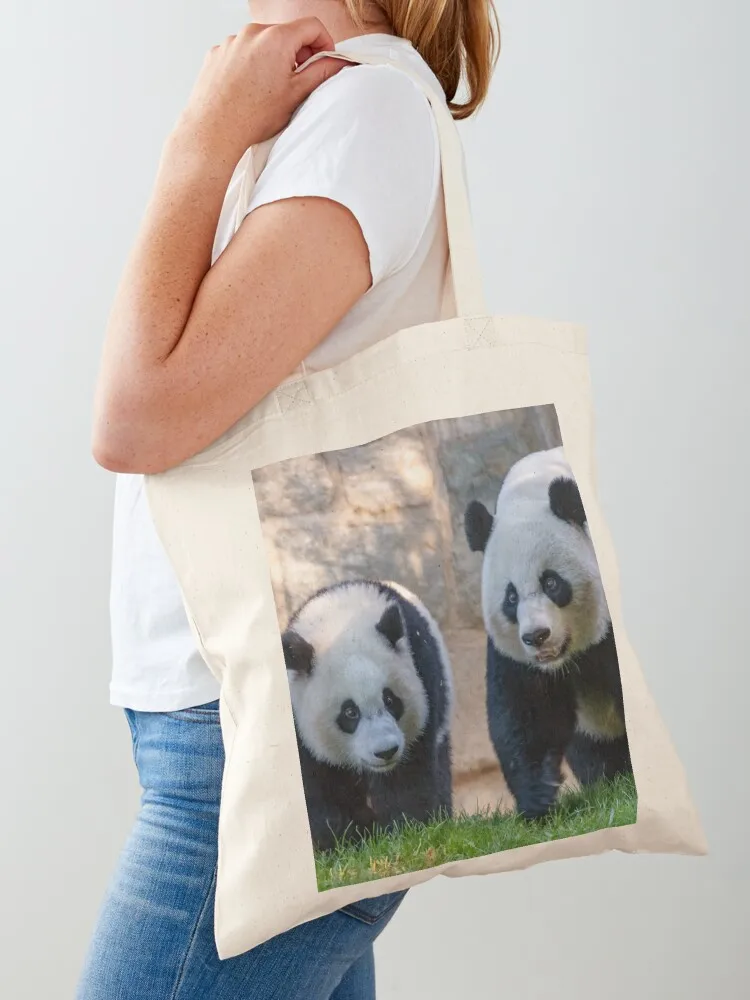 

Giant Pandas Xiao Qi Ji and Mei Xiang at the Smithsonian's National Zoo Tote Bag Big bag women Women's handbag