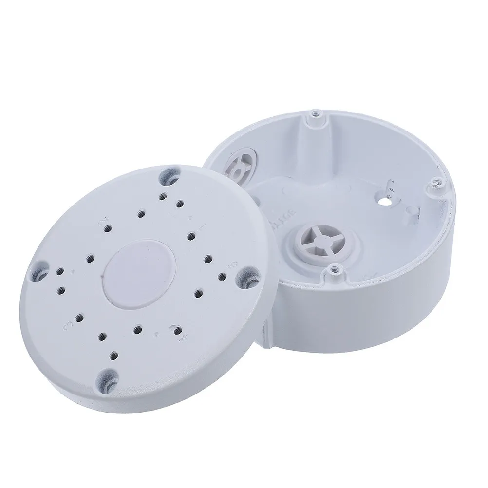 Outdoor Security Camera Junction Box Aluminum Alloy Weatherproof Enclosure for Dome Cameras Cable Management Ceiling Wall Mount