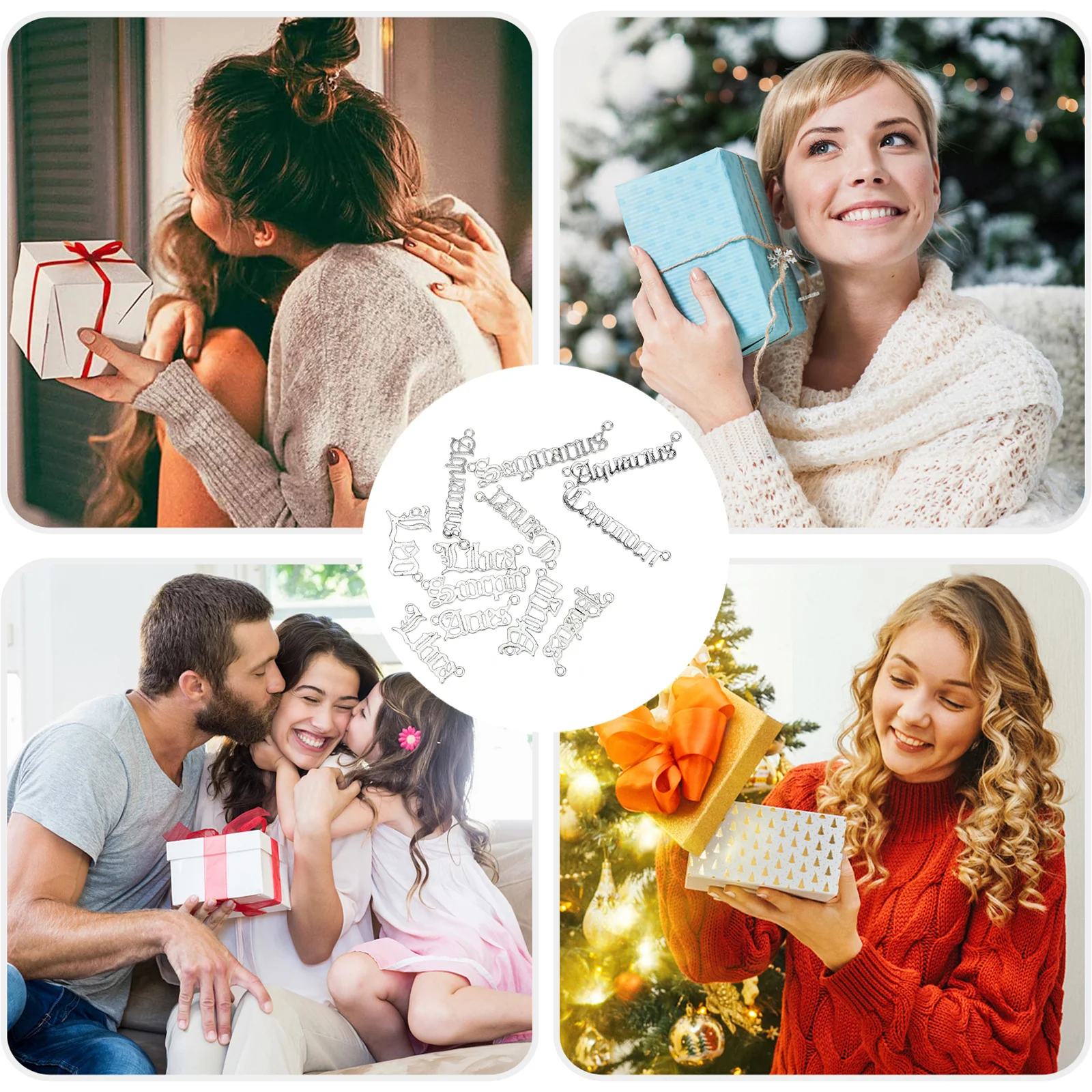 

24Pcs Constellation Pendant Charms Exquisite DIY Jewelry Making Supplies Alloy Letter Charms DIY Pendant Alloy Jewelry Charm