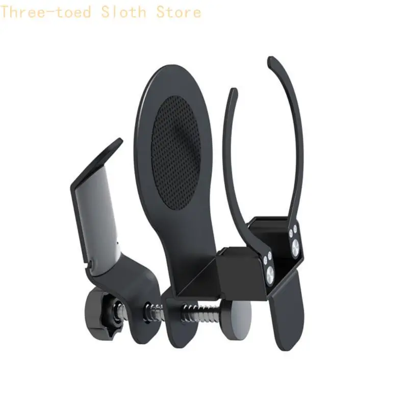 Desk Mount Aluminum Cup Organizers Underdesk Headphone Stand Hanger Full Circles E74A